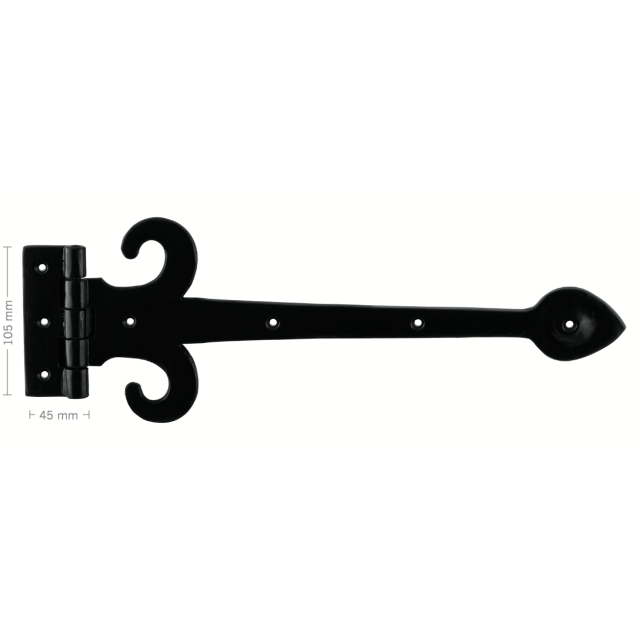 Heng met scharnier krul